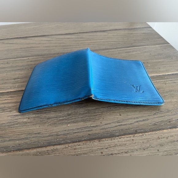 VGUC, Louis Vuitton LV, Blue Epi Leather Wallet, Authentic - Picture 13 of 13
